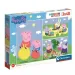 imagen de Peppa Pig set de rompecabezas de 3x48 piezas - Clementoni 1