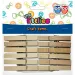 Pinza de madera natural 48mm 12ud
