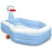 imagen de Piscina familiar con canasta 257x188x130cm 1
