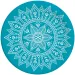 Plato de papel azul-blanco mandala set de 8 piezas 23cm
