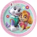 Plato de papel de Skye y Everest de Patrulla Canina, set de 8 unidades