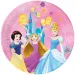 Platos de papel rosas de Disney Princesas set de 8 piezas 23cm