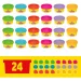 imagen de Play-Doh: Pack de juego de fiesta con 24 botes de plastilina y accesorios - Hasbro 4