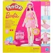 imagen de Play-Doh: Set de plastilina de Barbie corazones y corona de cabello con muñeca - Hasbro 1