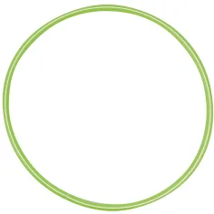PlayBox: Aro hula de 80 cm en color verde