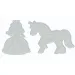 imagen de PlayBox: Base de perlas planchables de 9 mm en forma de unicornio y princesa 2 unidades 1