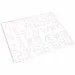 PlayBox: base de plancha de perlas MIDI de 5 mm con letras, números y símbolos, paquete de 5 unidades