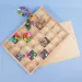 imagen de PlayBox: Caja de almacenamiento de madera con tapa deslizante de 30 compartimentos 2