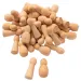 imagen de PlayBox: Figuras de madera natural 40x47mm paquete de 50 1