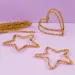 imagen de PlayBox: Hilos de chenilla dorados 100ud 6mm 2