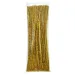 imagen de PlayBox: Hilos de chenilla dorados 100ud 6mm 1