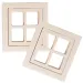 PlayBox: Juego de ventanas de madera 2 piezas 8x8,5cm