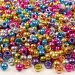 PlayBox: Paquete de 1000 cuentas de colores metálicos en forma de cilindro