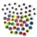 PlayBox: Paquete de 300 ojos decorativos de colores y blancos
