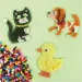 imagen de PlayBox: Paquete de base de animales para perlas planchables MIDI de 5 mm, set de 4 piezas 3