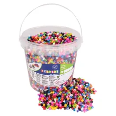 imagen de PlayBox: Perlas MIDI planchables de 5mm en 10 colores diferentes, 10000 unidades 1
