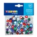 imagen de PlayBox: Piedras de cristal autoadhesivas 150 unidades 10-14mm 1