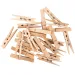 imagen de PlayBox: Pinzas decorativas de madera natural 74mm paquete de 24 1