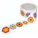 imagen de PlayBox: Rollo de pegatinas de flores 450 unidades 1
