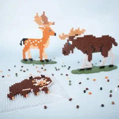 imagen de PlayBox: Set de 2400 cuentas MIDI planchables de 5 mm - Animales del bosque 2