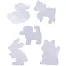 Playbox: Set de base de perlas planchables XL – 5 piezas, formas de animales
