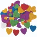 PlayBox: Set de corazones de espuma autoadhesivos con purpurina de 60 piezas