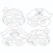 imagen de PlayBox: Set de máscaras de papel de piratas de 12 piezas 2