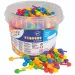 PlayBox: Set de mosaicos de colores de tamaño pequeño de 700 piezas en cubo de 1 cm
