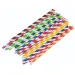 imagen de PlayBox: Set de pajitas de papel de colores a rayas de 50 unidades 1
