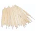 PlayBox: Set de palitos de madera planos con bordes redondeados de 100 piezas