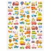 PlayBox: Set de pegatinas de vehículos de 72 piezas