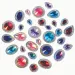 PlayBox: Set de piedras de cristal de plástico 100ud