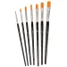 PlayBox: Set de pinceles de cabeza plana de 7 piezas