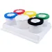 PlayBox: Set de vasos para limpiar pinceles con almacenamiento de 6 piezas