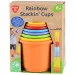 imagen de Playgo: Juego de construcción de vasos arcoíris de plástico reciclado, set de 8 piezas 1
