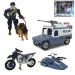 imagen de Policía de la Ciudad: Set de juego de policía con vehículos y policía 1
