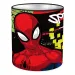 Portalápices metálico en forma de cilindro de Spiderman 10x11cm
