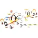imagen de Power Track set de pista de carreras de 37 piezas con loop y 2 coches de retroceso 1/64 3