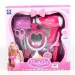 Pretty Girl conjunto de peluquería rosa con tijeras y secador de pelo