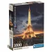 Puzzle de 1000 piezas de la Torre Eiffel con póster - Clementoni