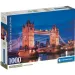 Puzzle del Tower Bridge de noche HQC 1000 piezas con póster - Clementoni