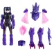 imagen de Quantum Heroes: Figura de acción Dinoster Trina con armadura morada de 20 cm 2