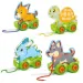 Quercetti: Juego de ensartar Montessori animales set de 4 piezas