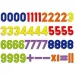 imagen de Quercetti: Juego de números magnéticos de 288 piezas 2