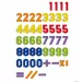 imagen de Quercetti: Números magnéticos 48 unidades 2
