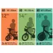 imagen de R88 16” bicicleta infantil con portabotellas y ruedas laterales en color naranja-negro – Dino Bikes bicicleta 4