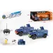 RC Coche de policía teledirigido blindado con luces 1/16 en dos versiones