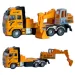 imagen de RC Excavadora o grúa de construcción teledirigida con luz en dos versiones 27MHz 1/36 de escala 20cm 5
