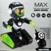 imagen de RC MacroBot interactivo a control remoto en color negro-verde con luz y sonido de 20cm 4