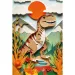 imagen de Reino de los dinosaurios Aventuras de T-Rex puzzle de 160 piezas - Trefl 2